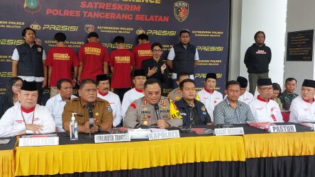 Polres Tangerang Selatan (Tangsel) menetapkan empat orang sebagai tersangka kasus pembubaran peribadatan mahasiswa di Setu. (tangselpos id/rmn)